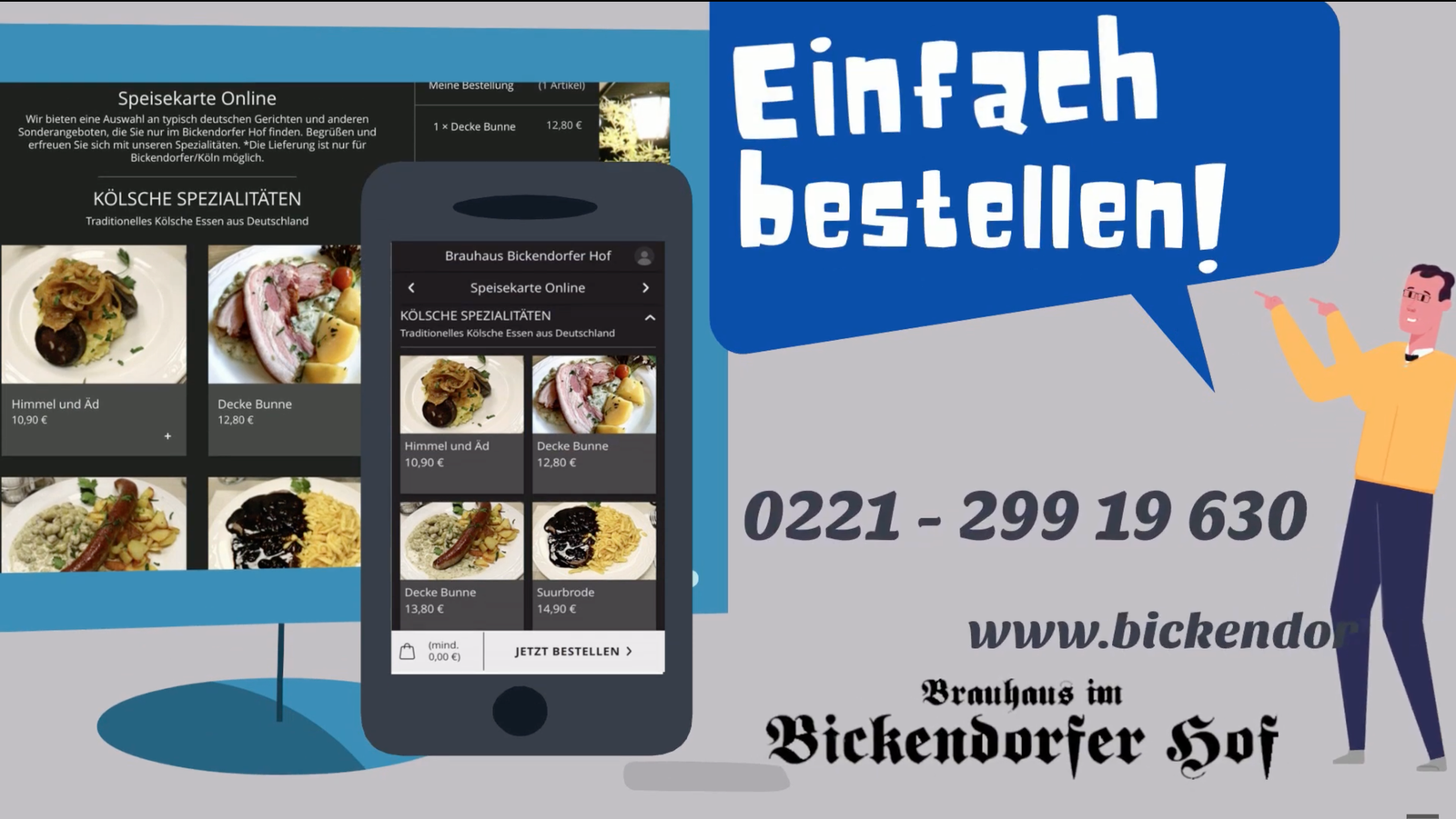 Neue Bickendorfer Hof Website